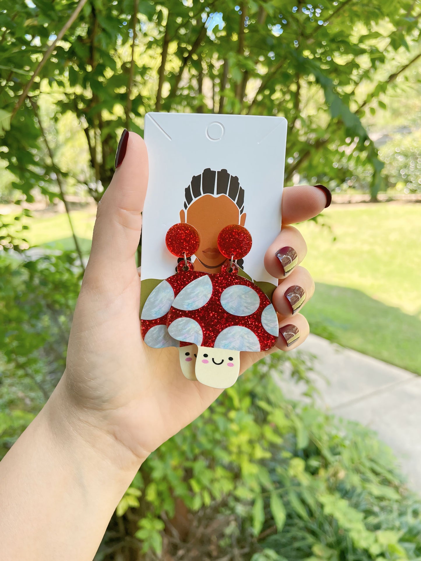 UNIQUE Red Earrings