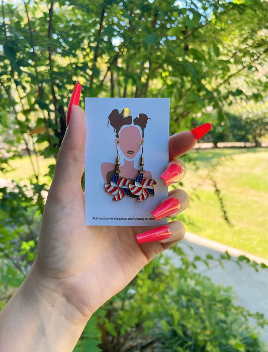 UNIQUE Fourth of July Earrings