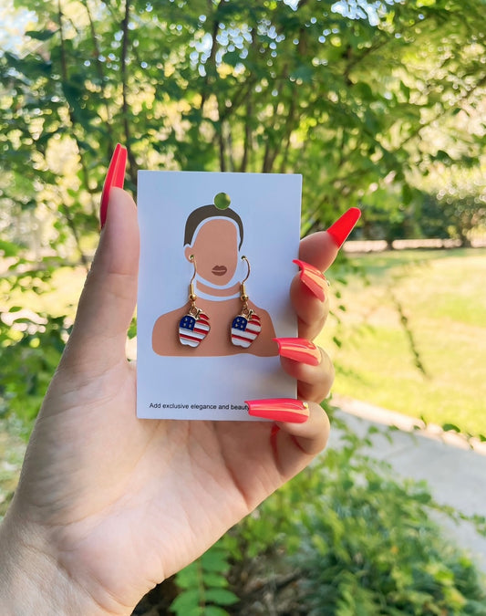 UNIQUE Fourth of July Earrings
