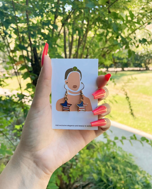 UNIQUE Fourth of July Earrings