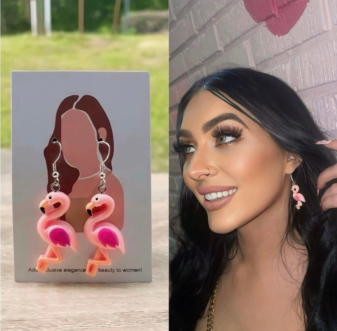 UNIQUE Flamingo Earrings