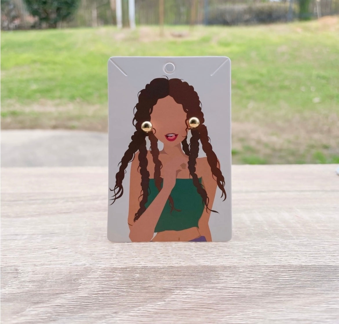 UNIQUE Brown Earrings