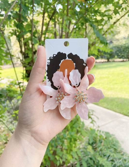 UNIQUE Pink Dolly Earrings