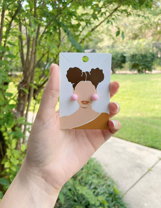 UNIQUE Pink Dolly Earrings