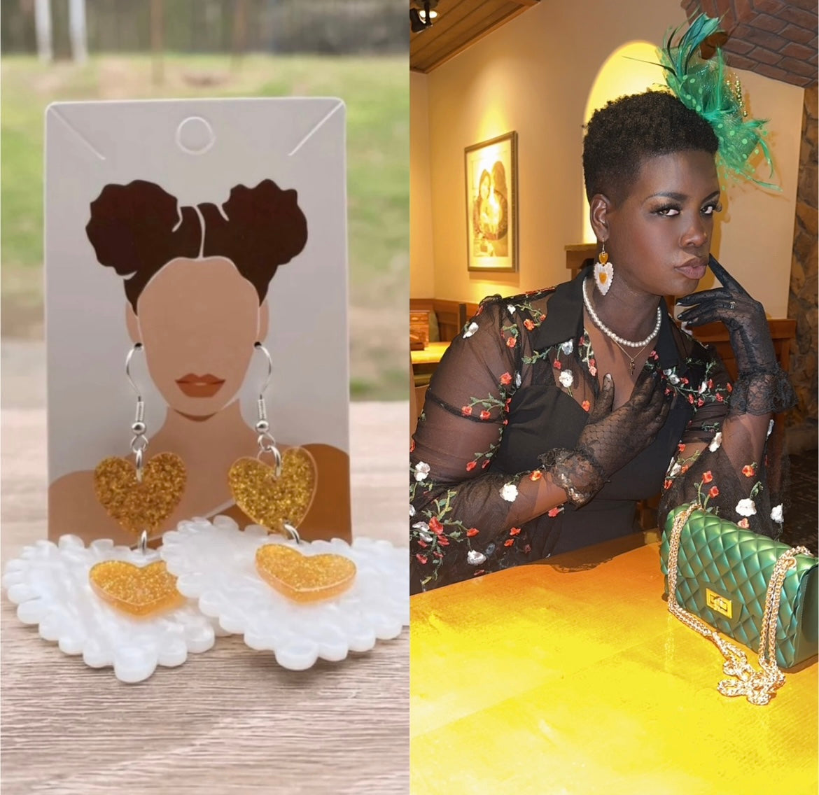 UNIQUE Easter Snap Earrings