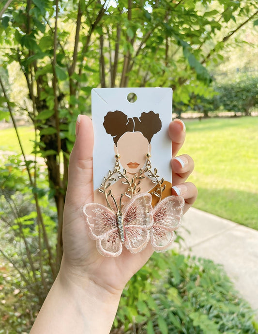 UNIQUE Pink Dolly Earrings