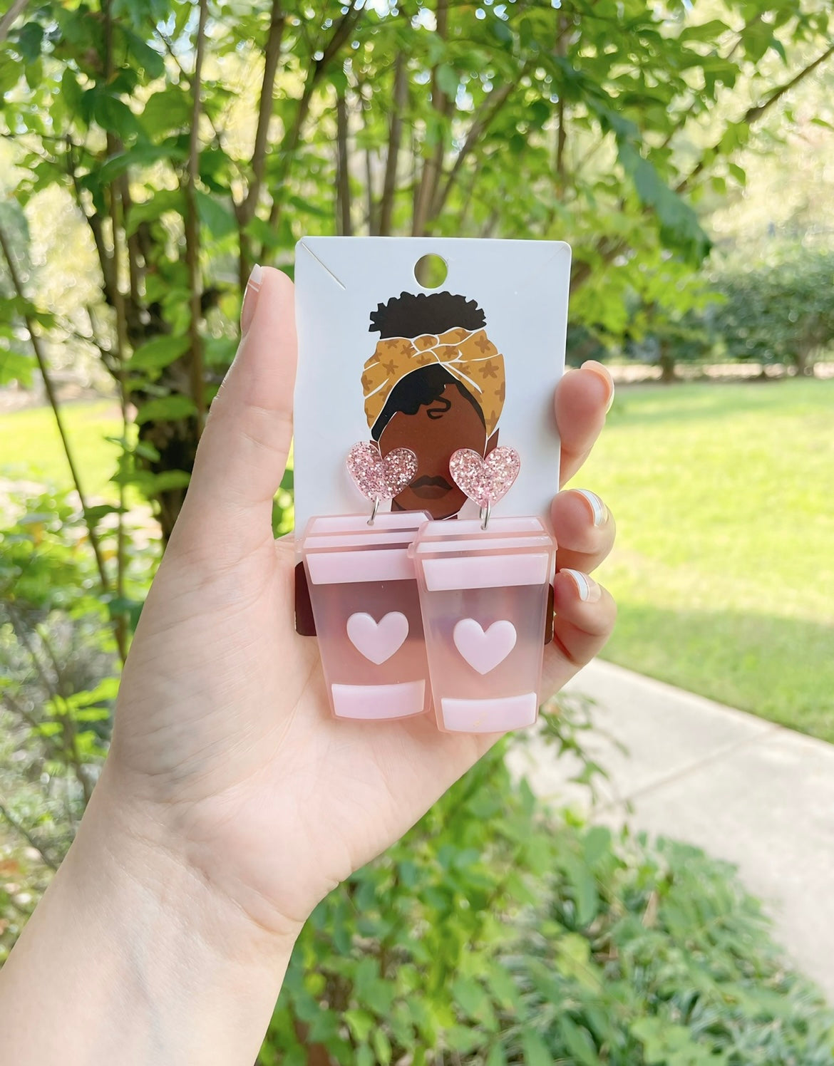 UNIQUE Pink Dolly Earrings