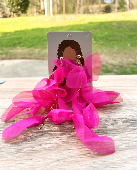 UNIQUE Pink Dolly Earrings