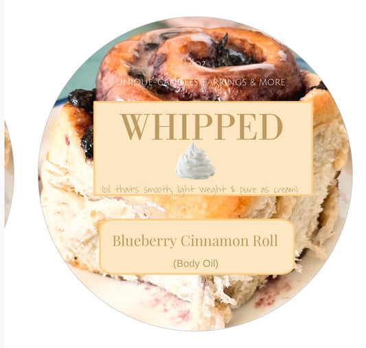 𝙉𝙚𝙬..!! UNIQUE WHIPPED (Body Oil) (Blueberry Cinnamon Roll)