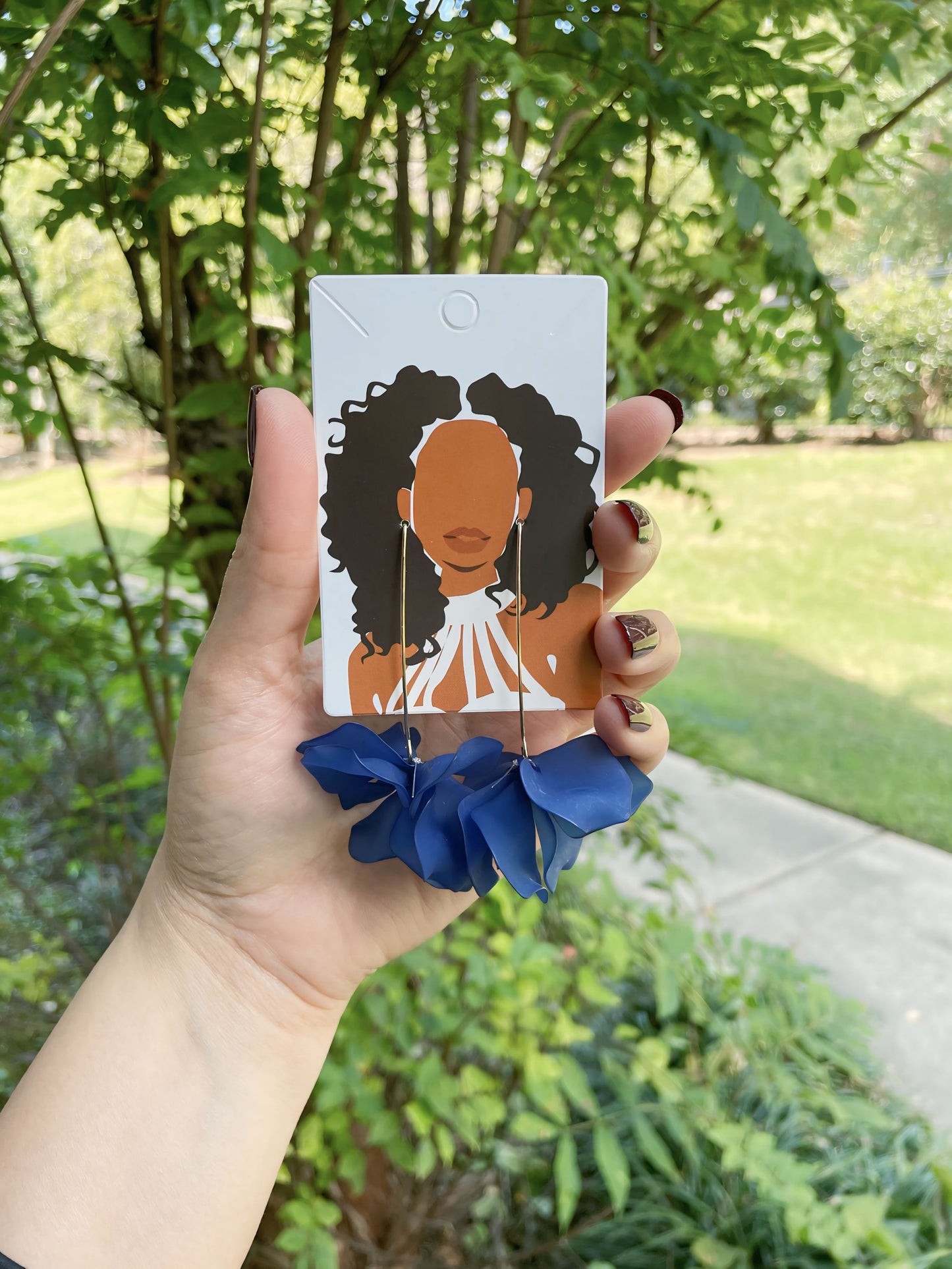 UNIQUE Blue Earrings