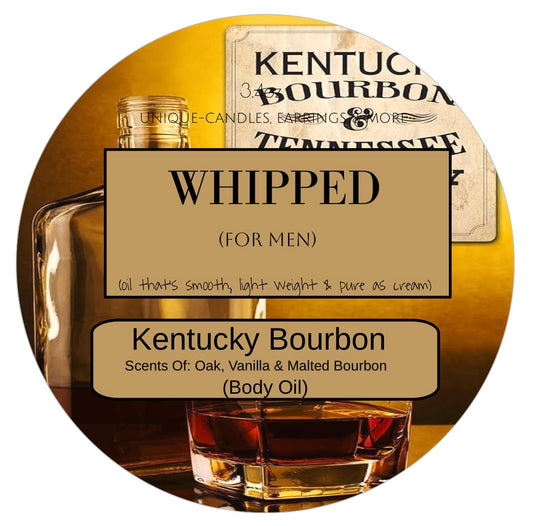 UNIQUE WHIPPED (Body Oil) 
(Kentucky Bourbon) (Men’s)