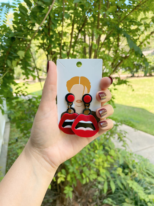 UNIQUE Red Earrings