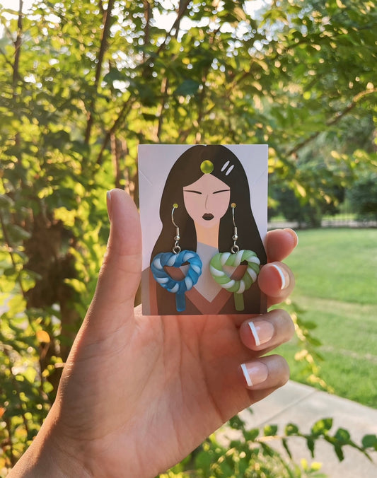 UNIQUE Heart Stick Earrings