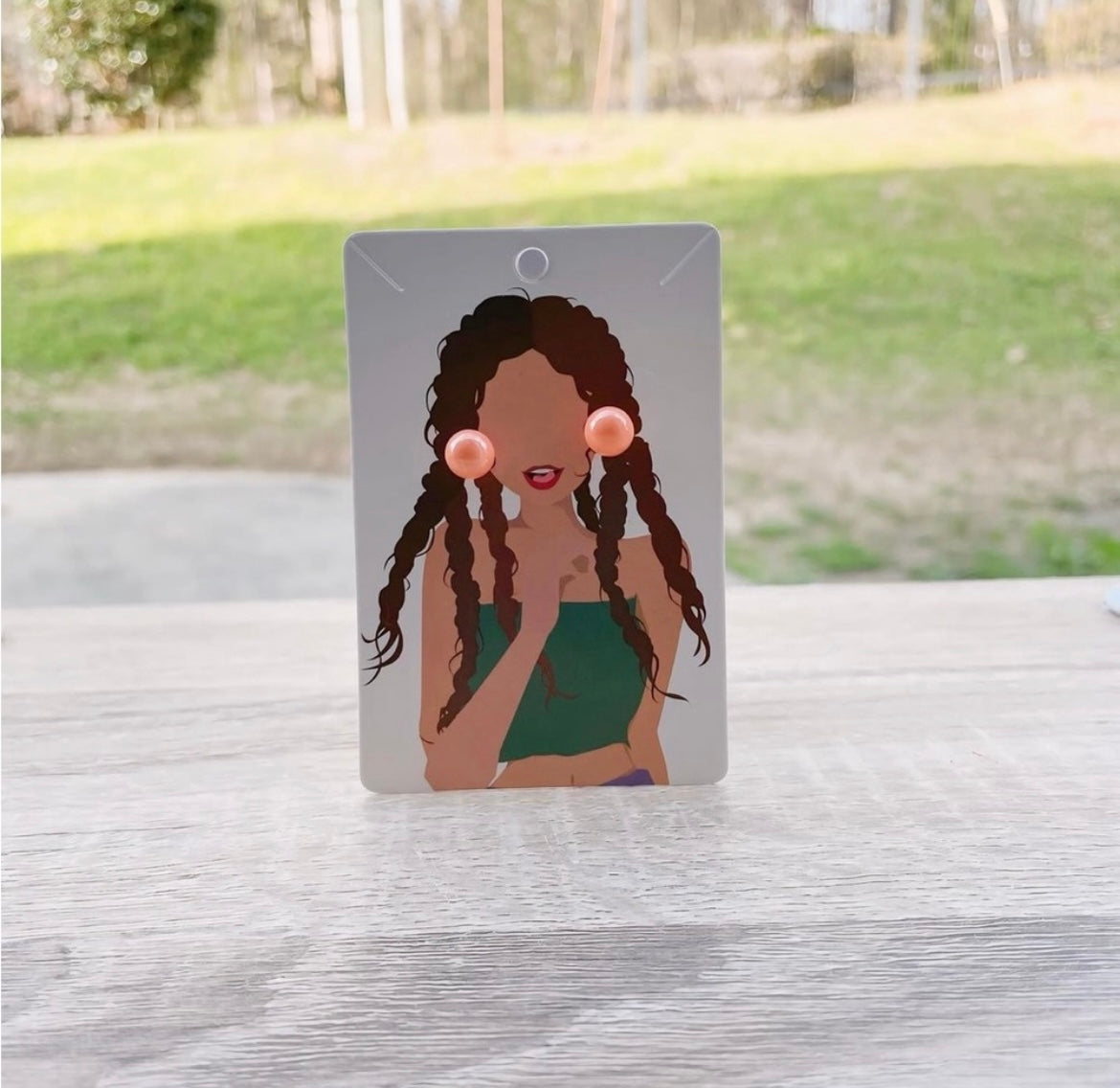 UNIQUE Pink Dolly Earrings