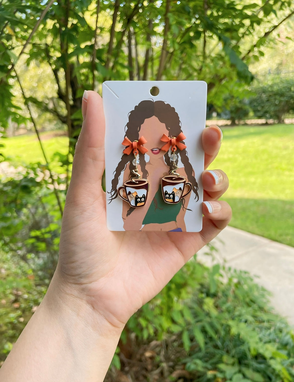 UNIQUE Brown Earrings