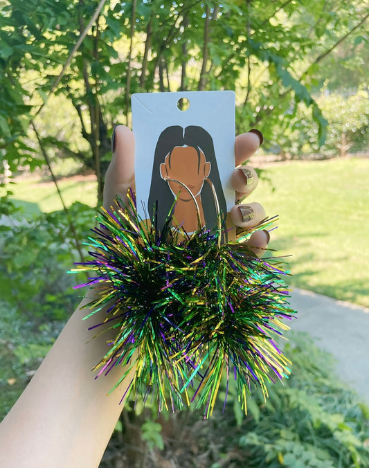 UNIQUE Mardi Gras Earrings