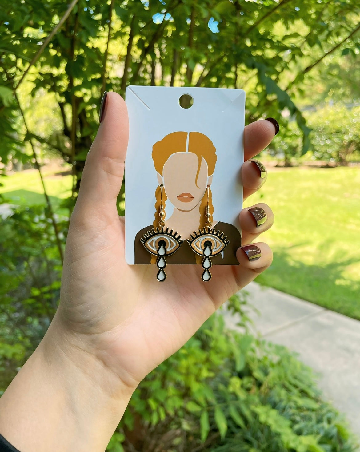 UNIQUE Brown Earrings