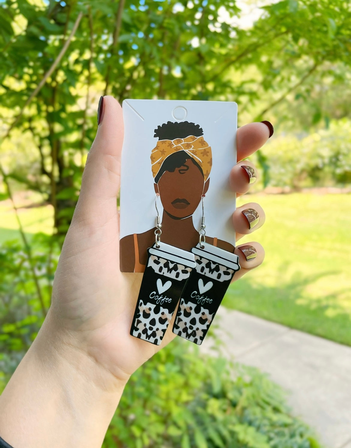 UNIQUE Brown Earrings