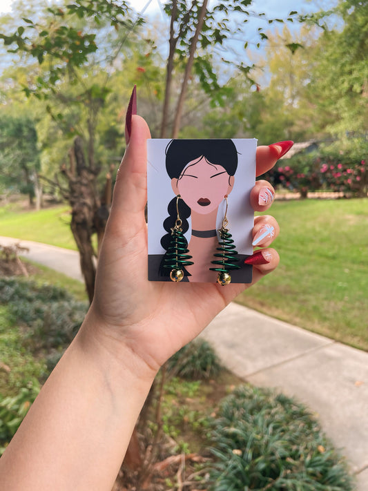 UNIQUE Christmas Eve Santa Earrings