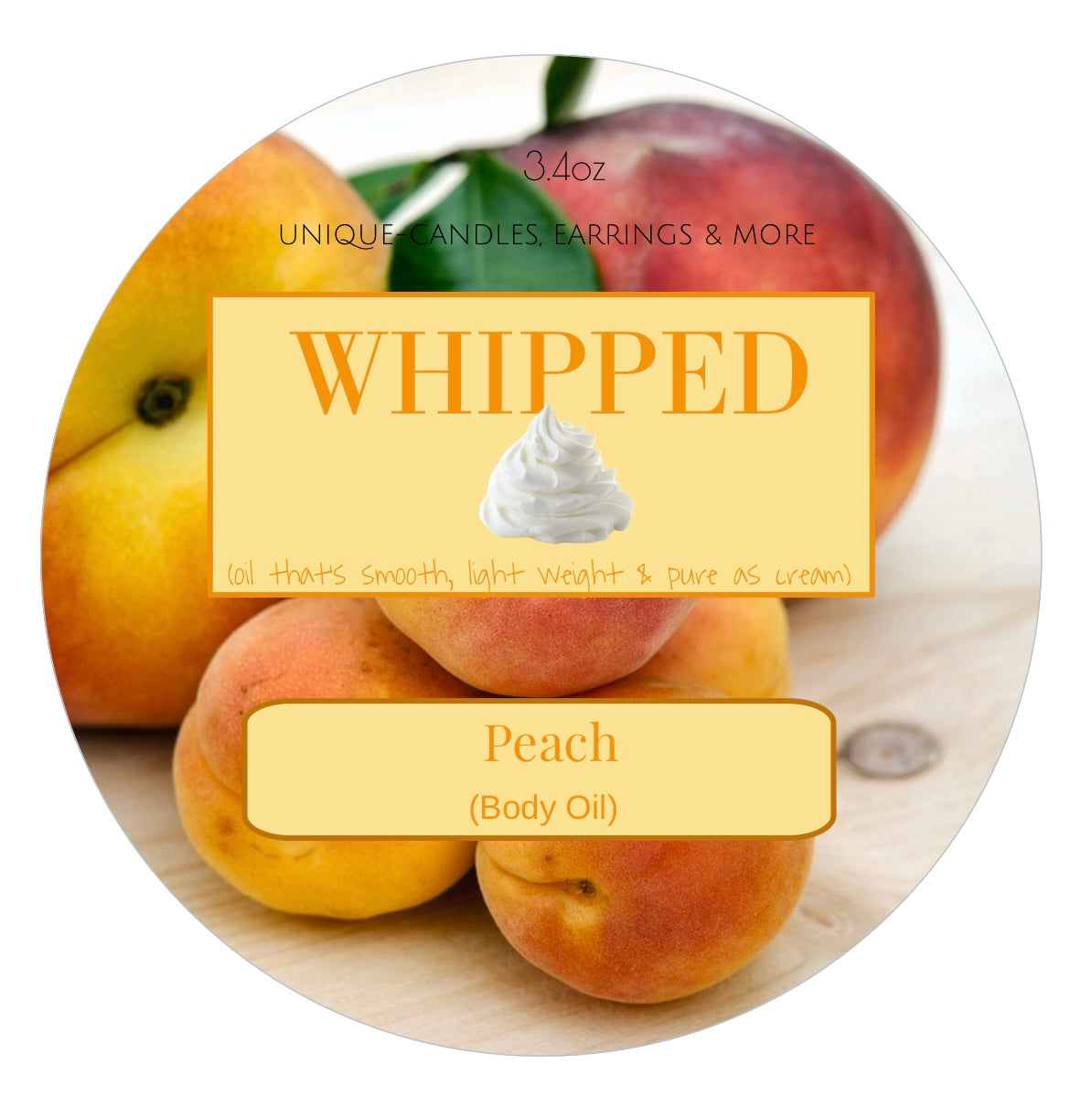 UNIQUE WHIPPED (Body Oil)(Peach)