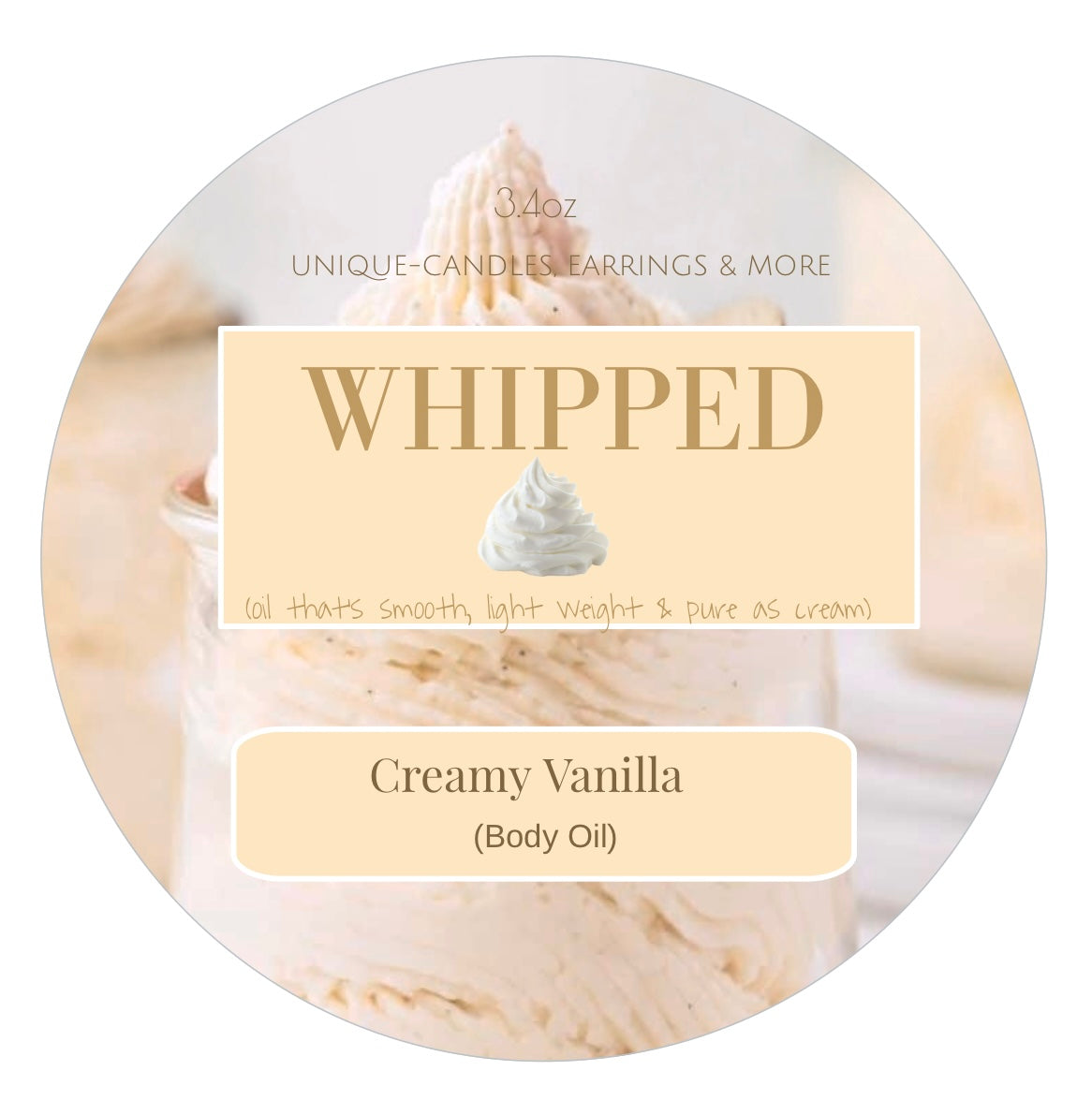 𝙉𝙚𝙬..!! UNIQUE WHIPPED (Body Oil) (Creamy Vanilla)
